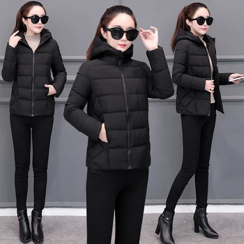 2020 Módy Nové Zimné Kabáty a Bundy Ženy kórejská Verzia Slim Down vaty Študentov Žijúcich Voľné Vatovaný Kabát