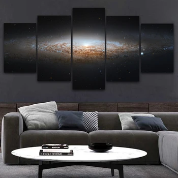 5 panel Priestor A Hviezdy plagát Vesmíru plátno na maľovanie na stenu umenie obrázky, obývacia izba, spálňa Dekoratívne Vytlačí Maľovanie
