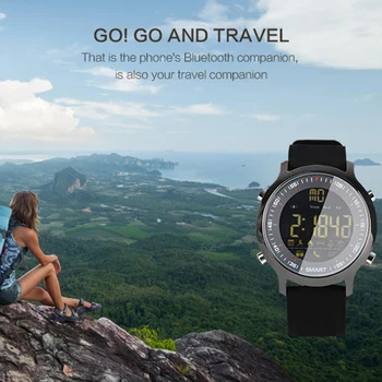 Vodotesný IP67 EX18 Smart Hodinky Podporu Volania a SMS upozornenie Krokomer Športové Aktivity Tracker Náramkové hodinky Smartwatch