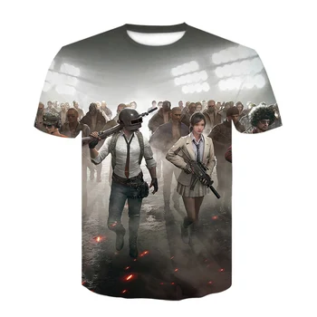 2020 Lete Nové PUBG 3D t shirt Muži/ženy Móda Harajuku Krátke Rukávy 3D Tlač PUBG pánske Tričko Hot Hru T-Shirt Oblečenie