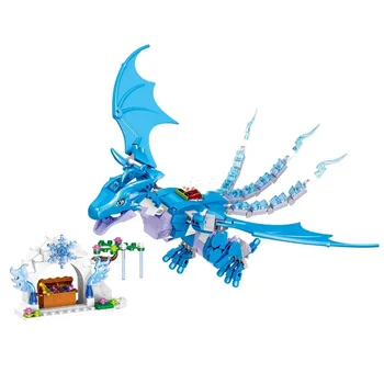 Dragon Princ a Pirncess Model Stavebné Bloky, Hračky Kompatibilné Lepinglys Auta 41178 Elfovia Bircks Údaje Hračky pre Deti Darček