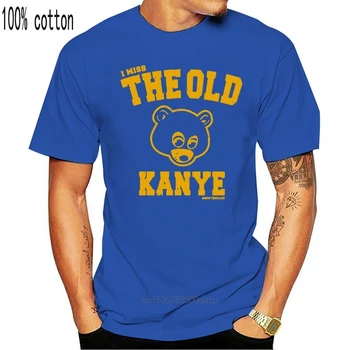 Kanye West som Miss Staré Kanye College Dropout T-shirt + Hip-Hop Nálepky Krátke Rukávy Nové Módne Tričko Mužov Oblečenie