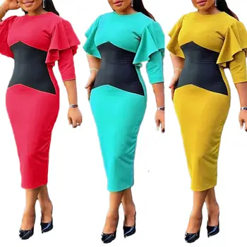 Africké Šaty Pre Ženy Afriky Oblečenie Afrike Office Midi Ceruzka Šaty Dashiki Dámske Oblečenie Plus Veľkosť Jeseň Afriky Šaty