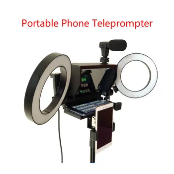 2020 Nové Prenosné Titulky Smartphone Teleprompter s diaľkovým ovládaním pre News Live Rozhovor Reči pre Mobilný Telefón