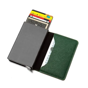 BISI GORO 2020 Zmiešané Farby RFID Karty Držiteľ PU Kože, Hliníka, Peňaženky, Cestovné puzdro, Patchwork Slim ruský Pas Kryt Kabelku