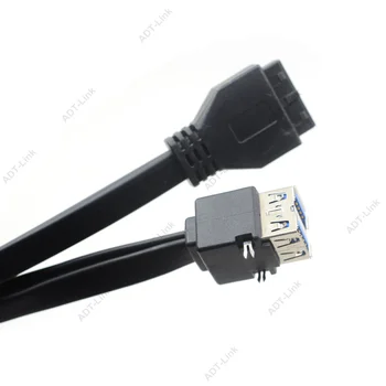 Usb 3.0 20 pin female na 2 usb žena Doske Prípojný kábel kábel Adaptéra pre nabíjačku s Pin stanovené pre Asus Msi Onda HP