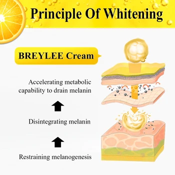 Breylee vitamín c krém opravy fade pehy odstrániť tmavé škvrny melanínu odstraňovač bieliaci krém na tvár s 20% vc bieliaci krém na tvár
