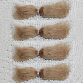 Bábiky, Príslušenstvo Hnedé Blondína Mohair Reborn Baby Doll Vlasy A Čisté Prírodné Móda 6 Palcov Angora Koza 15 g HOBBY Ručné