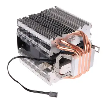 4 Heatpipe 130W Červená CPU Chladič 3-Pin Ventilátor Chladič Pre Intel LGA1156 AMD AM2 754
