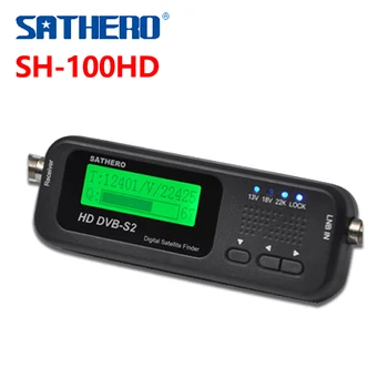 Pôvodné Sathero SH-100HD Vreckový Digitálny Satelitný Vyhľadávač Meter HD LCD s DVB S2 USB 2.0 Signál DVB-S2 a DVB-S SH-100 Satfinder