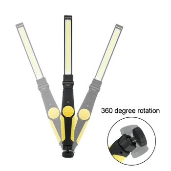 5 ks/veľa USB Nabíjateľné Baterky Magnetické Svietidla Baterka COB LED Pracovné Svetlo Núdzového Klasu Lampa Pre Lov Auto Opravovanie