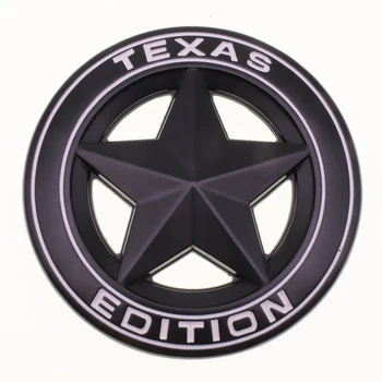 EIDRAN 3D TEXAS EDITION Kovové Auto Nálepky Star Logo, Znak, Odznak Auto Styling Nálepky