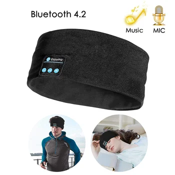 Bluetooth hlavový most Spánku Slúchadlá 10m Bezdrôtový Hudbu, Šport, Čelenky Dlhý Čas Hrať SEC88
