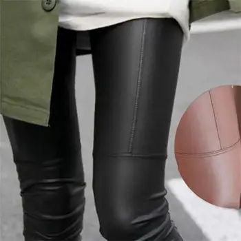 Ženy Nohavice Slim Vysoký Pás Legíny Nový Kórejský Módne Bežné Koženka Nosenie Pevnej Žena Pantalon Nohavice