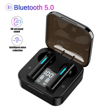 Nové T13 Smart Bezdrôtové Bluetooth Slúchadlá Basy Hluku-Zrušiť TWS Slúchadlá, Power LCD Displej s Dotykovým In-Ear Slúchadlá