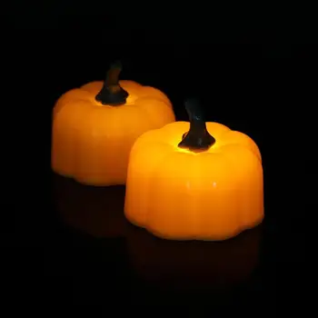 12pcs Tekvica LED Svetlo Halloween Dekorácie, Ozdoby Blikanie Flameless Sviečka, Lampa Lantern Festival Party Bar Dekor Dodávky