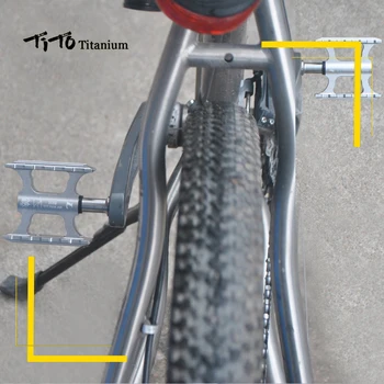 TiTo mini zliatiny titánu osi nohy bicykel pedále cyklistické pedále na nohy vonkajšie športové MTB jazda na bicykli cestný bicykel bicykel titán pedál