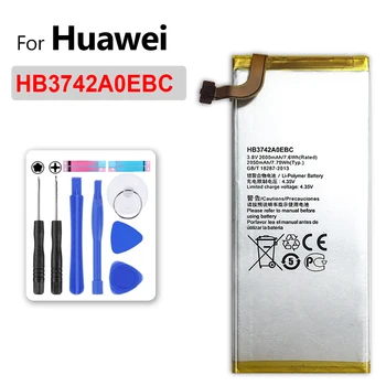 Zbrusu Nový 3.8 V 2000mAh HB3742A0EBC Batériu Pre Huawei Ascend P6 P6-U06 p6-c00 p6-T00/ Ascend G6 G620 G621 G620s G630 Bateria #30
