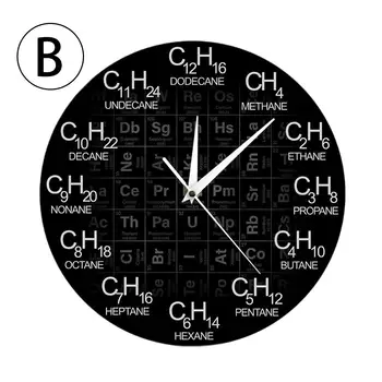 Nástenné Hodiny Moderný Dizajn Chemických Prvkov Periodickej Akrylátové Nástenné Hodiny Veda Chémia Symbol Hodiny, horloge murale