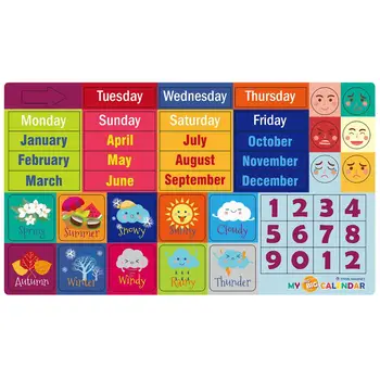 Počasie, Kalendár Magnetické Dosky Celý Vývoj Mozgu Osvietenie Tvorivé Deti Hračky 094F