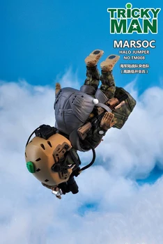 V Sklade 5 Palcov TM008/TM00912.5cm TRICKYMAN NOVEJ SÉRIE ARMY SPECIAL FORCES GROUP HALO/ ARSOC HALO JUMPER Akčný Model Obrázok