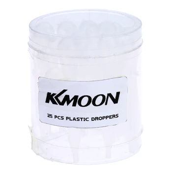 KKmoon 25PCS/100KS Airbrush Jednorazové Eyedroppers Plastové Pipety Oko Ihly pre Kvapaliny na Prenos a Airbrush Farby
