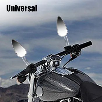 Nerezová Oceľ 1 Pár Univerzálne Motocyklové Kostry Lebky Zrkadlo Reflektor pre Davidson Dyna Motor Univerzálne Príslušenstvo