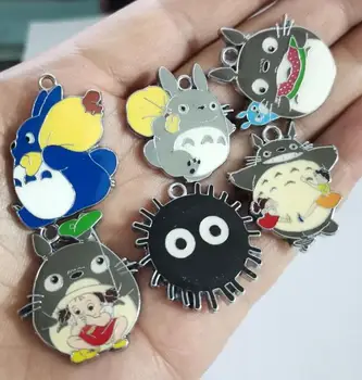 10 Ks Japonské anime Totoro Cartoon Kúzlo Náhrdelník/Náramok/Náušnice, Prívesky, DIY Šperky, Takže Príslušenstvo T-181