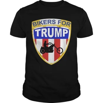 Cyklistov Na Trump Bedminster Topy Tee Tričko pánske Oblečenie Vyrobené V USA Čierne Tričko Priedušná Topy