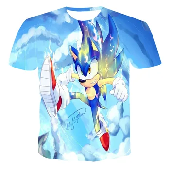 Muži oblečenie 2020 Nové módne anime štýl Hry Tlač Krátke Sleeve T-shirt 3D print t Shirt Bežné Priedušná zábavné tričká