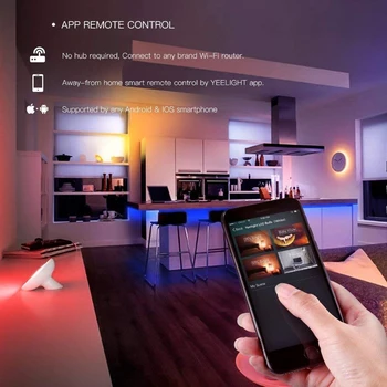 Xiao Youpin RGB LED WiFi Smart Home Svetelné pásy Plus Pracuje s Alexa Domovská stránka Google Asistent Smart Home pre Mi Domov APP