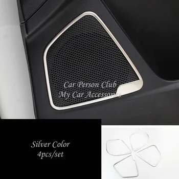 Pre Ford Focus 3 2012-2018 Interiérové Dvere Reproduktor Krúžok Okno Panel Kryt Zvuk Rohov Stereo Trim Nehrdzavejúcej Ocele Auto Príslušenstvo
