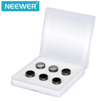 Neewer DJI Mavic vzduchový Filter Kit - 6 Kusov, UV, CPL, ŽÚ4/PL, ND8/PL, ND16/PL a ND32/PL Filter(Black)