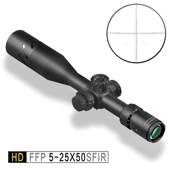 Discovery HD, 5-25X50 SFIR FFP Lov Rozsah Prvý Ohniskovej Rovine Riflescope R\G Svetelné reklamy Reticle Streľba Pamiatky Nosenie .308win