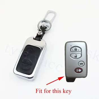 Diaľkové Smart Key Prípade Fob Taška Shell Držiteľ Krúžok vhodné Pre Toyota RAV4 Avalon Sequoia Camry Highlander Kluger 2007-2011 Príslušenstvo