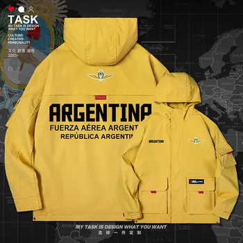 Argentína Argentínske ARG mužov bunda s kapucňou air force logo armády ventilátor bežné dlhý rukáv vytlačené nové streetwear top jeseň oblečenie