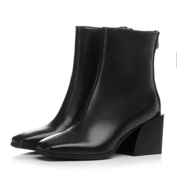 MORAZORA 2020 špičkovú kvalitu full originálne kožené topánky ženy členková obuv zip námestie podpätky Chelsea topánky, módne šaty, topánky žena