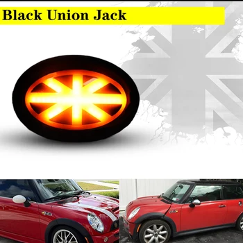 IJDM Amber Úniu Jack logo logo LED Svetlá, Blatník Bočné Obrysové Svetlá Pre MINI Cooper Gen2 R55 R56 R57 R58 označenie špecifického rizika r59 Zase Signál