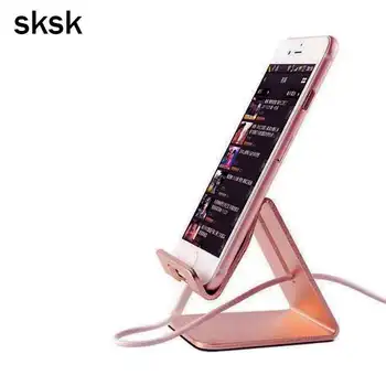 SKSK Hliníka, Mobilný Telefón, Tablet Držiak pre iPhone 8 8Plus 8X Tablety Univerzálny Kovový Stolový Stojan pre Galaxy Note 8