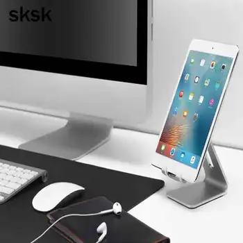 SKSK Hliníka, Mobilný Telefón, Tablet Držiak pre iPhone 8 8Plus 8X Tablety Univerzálny Kovový Stolový Stojan pre Galaxy Note 8