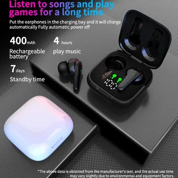 Mini TWS Bluetooth 5.2 Slúchadlá Bezdrôtové Slúchadlá 9D Hifi Stereo Športové Vodotesné Slúchadlá S Mikrofónom pre Xiao iPhone Andriod