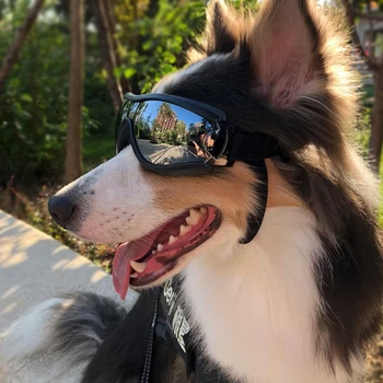 Pet Okuliare Pes Dodáva Okuliare Nepremokavé Windproof ochranu proti slnečnému žiareniu UV Ochranu Veľký Pes Okuliare Pet Príslušenstvo Psa slnečné Okuliare