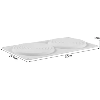 3D Silikónové Formy Komár Kruhy-tvarované Penou Tortu Silikónové Formy Cake Zdobenie Nástroj Fondant Čokoláda, Formy na Pečenie Pečenie
