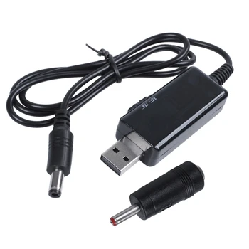 AM05-USB Boost Kábel 5 Krok Až 9V 12V Nastaviteľné Napätie Converter 1A Krok-up Volt DC Napájací Transformátor Regulátor s Switc