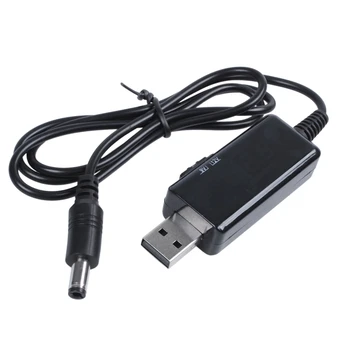 AM05-USB Boost Kábel 5 Krok Až 9V 12V Nastaviteľné Napätie Converter 1A Krok-up Volt DC Napájací Transformátor Regulátor s Switc