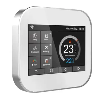Modbus tcp farebný dotykový displej termostat pre electrlc kúrenie 16A s English/ruština/Polish/German/Italian/Španielsko
