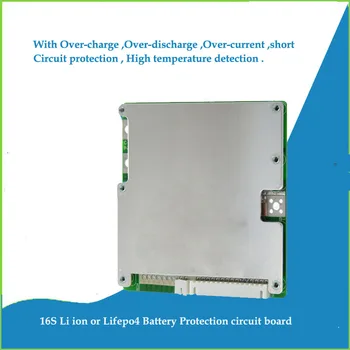 16S LI ion 60V Batérie PCB a 48V Lifepo4 batérie BMS s 20A až 50A konštantné nabíjanie a vybíjanie prúd pre 58.4 V 16S ochrany