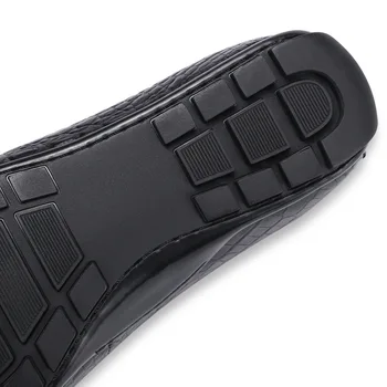 Muži jazdy topánky reálne Krokodílej kože pánske členkové topánky slip-on č čipky topánky hrach skutočné kvality usne