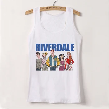 Nové Vesta Košieľka Módne Zábavné Vytlačené Riverdale T Shirt Streetwear Harajuku Móde Voľné bez Rukávov 2020 Letné dámske Topy