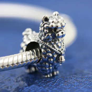 2020 Nové Jeseň 925SilverFluffy Lama Charms Korálky Fit Náramok Originál DIY Jemné Šperky Pre Ženy Darček